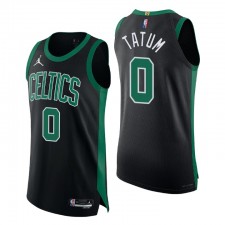 Boston Celtics NBA 75th JAYSON TATUM ^ 0 Résidence authentique Noir Maillot