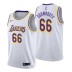 Los Angeles Lakers Association SEKOU DOUMBOUYA N ° 66 Blanc Swingman Maillot