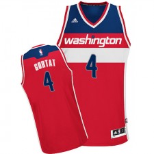 NBA Marcin Gortat Swingman Men's Red Jersey - Adidas Washington Wizards &4 Road