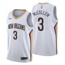 Nouvelle-Orléans Association Pelicans Edition C.J. McCollum N ° 3 Blanc Swingman Maillot