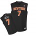 NBA Carmelo Anthony Authentic Men's Black Jersey - Adidas New York Knicks &7 Melo Fashion