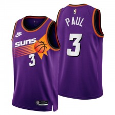 Phoenix Suns NO. 3 Chris Paul 2022-23 Classic Edition Violet Maillot