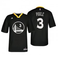 Golden State Warriors Jordan Poole # 3 Réplique Noir Maillot - Alterner