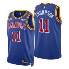 Golden State Warriors Klay Thompson # 11 75th Anniversary Classic Edition Année Zero Royal Maillot