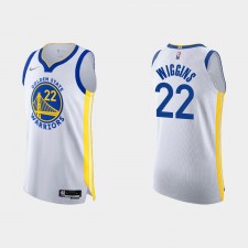 Golden State Warriors Andrew Wiggins # 22 2021/22 75th Anniversary Association Blanc Authentic Maillot