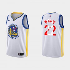 Golden State Warriors # 22 Andrew Wiggins Maillot Special Edition Blanc