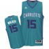 NBA Kemba Walker Authentic Men's Teal Jersey - Adidas Charlotte Hornets &15 Road