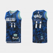 Dallas Mavericks Luka Doncic # 77 Nike Bleu Select Series Rookie of the Year Swingman Maillot