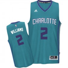 NBA Marvin Williams Authentic Men's Teal Jersey - Adidas Charlotte Hornets &2 Road