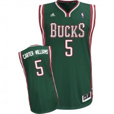NBA Michael Carter-Williams Swingman Men's Green Jersey - Adidas Milwaukee Bucks &5 Road