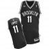NBA Brook Lopez Swingman Men's Black Jersey - Adidas Brooklyn Nets &11 Road