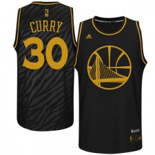 Golden State Warriors &30 Stephen Curry Precious Metals Fashion Swingman Limited Edition Black Jersey