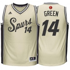 San Antonio Spurs &14 Danny Green Cream 2015 Christmas Day Swingman Jersey