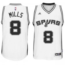 San Antonio Spurs &8 Patty Mills 2014-15 New Swingman Home White Jersey