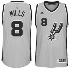 San Antonio Spurs &8 Patty Mills 2014-15 New Swingman Alternate Gray Jersey
