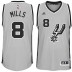 San Antonio Spurs &8 Patty Mills 2014-15 New Swingman Alternate Gray Jersey