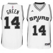 San Antonio Spurs &14 Danny Green 2014-15 New Swingman Home White Jersey