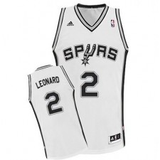 San Antonio Spurs &2 Kawhi Leonard Revolution 30 Swingman Home White Jersey