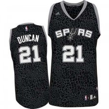 San Antonio Spurs &21 Tim Duncan Crazy Light Leopard Swingman Jersey