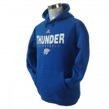 Oklahoma City Thunder Primary Logo Synthetic Blue Pullover Hoodie